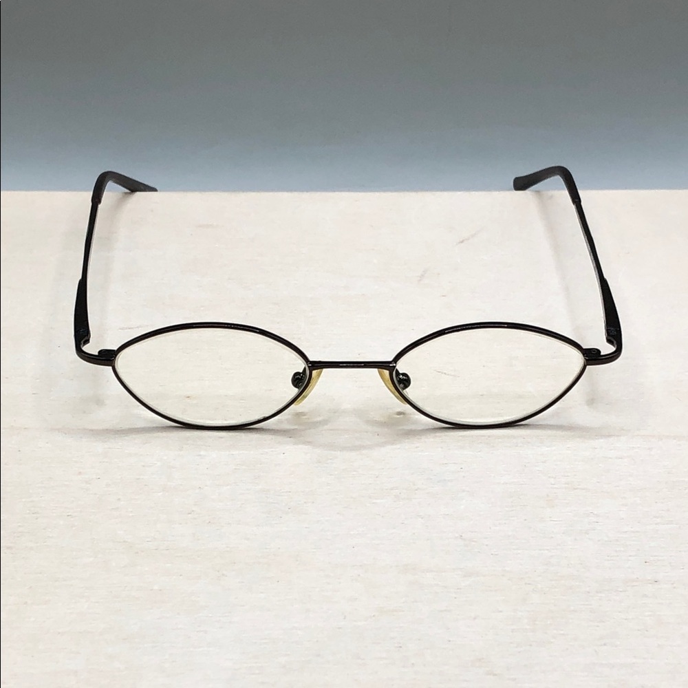 Richard Taylor Aaron Glasses Frames ONLY Brown Metal 45-18-135 Oval Slim Unisex